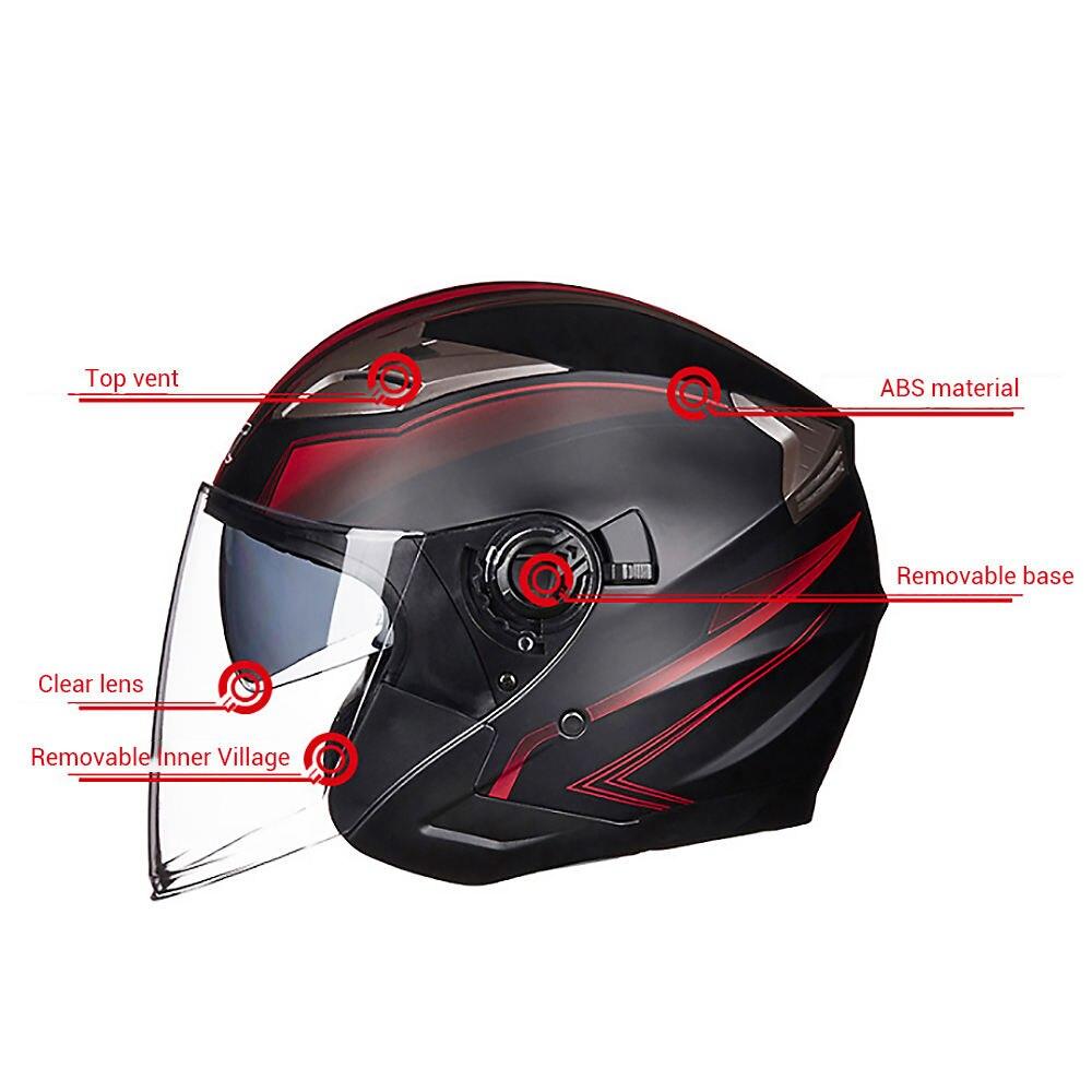 Half Face Motorcycle Helmet - Blue Force Sports
