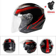 Half Face Motorcycle Helmet - Blue Force Sports
