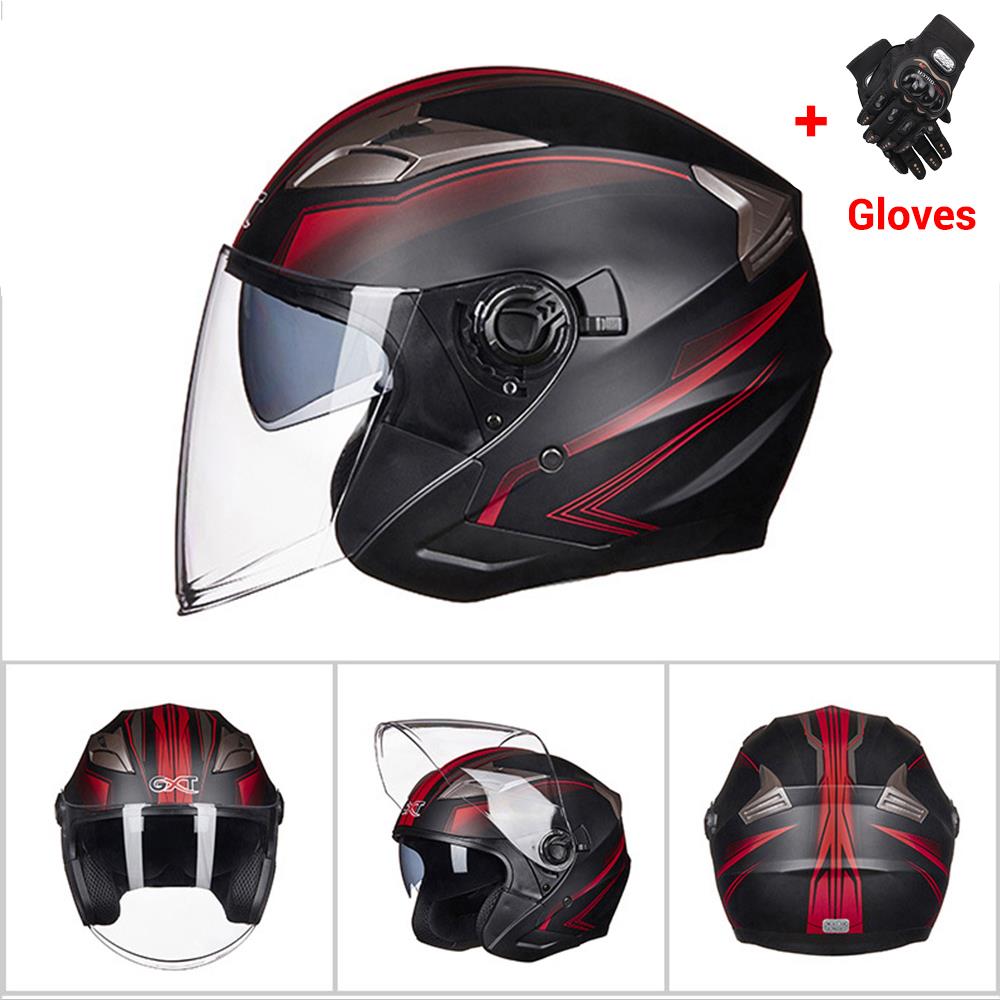 Half Face Motorcycle Helmet - Blue Force Sports