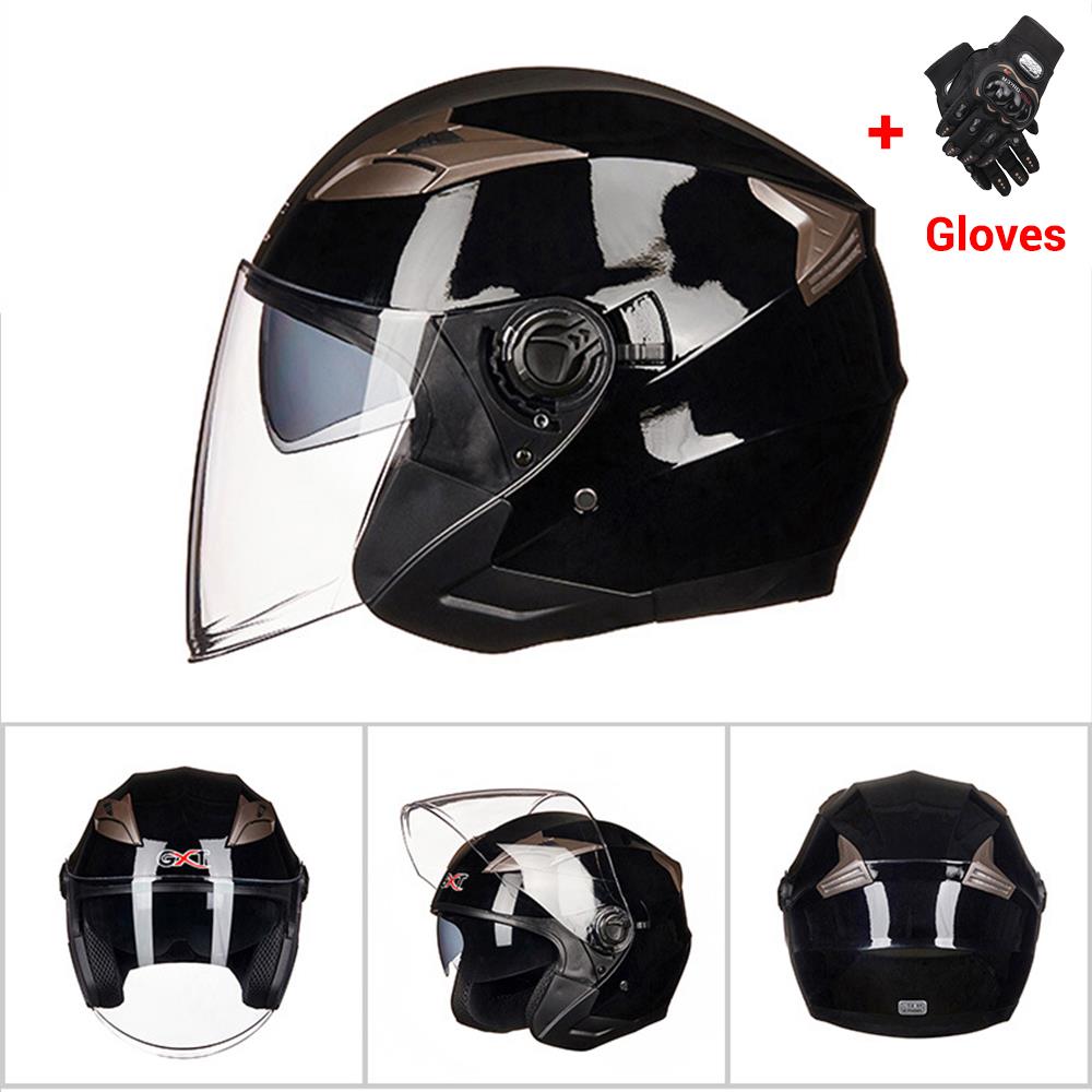 Half Face Motorcycle Helmet - Blue Force Sports
