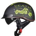 Retro Vintage Moto Helmet - Blue Force Sports