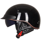 Retro Vintage Moto Helmet - Blue Force Sports