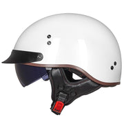 Retro Vintage Moto Helmet - Blue Force Sports