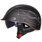Retro Vintage Moto Helmet - Blue Force Sports