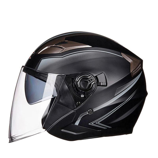 Double Lens Moto Helmet - Blue Force Sports