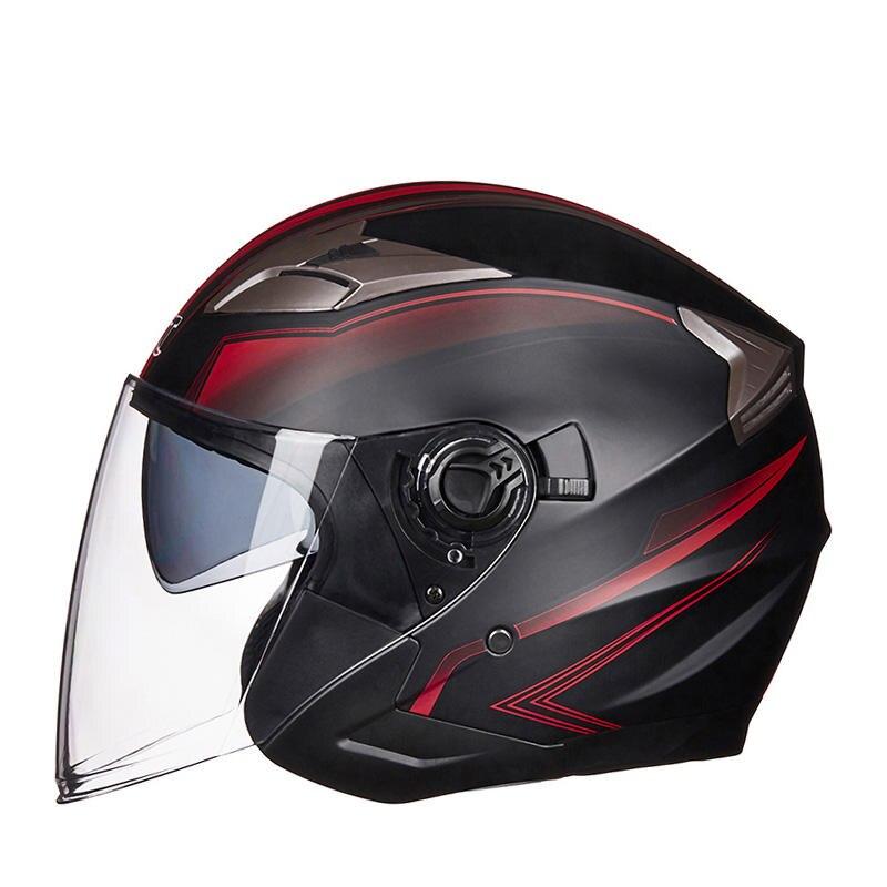 Double Lens Moto Helmet - Blue Force Sports