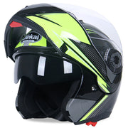 Motorcycle Flip Up Safety Helmet - Blue Force Sports