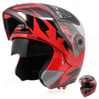 Motorcycle Flip Up Safety Helmet - Blue Force Sports