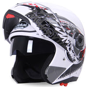 Motorcycle Flip Up Safety Helmet - Blue Force Sports