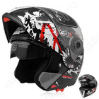 Motorcycle Flip Up Safety Helmet - Blue Force Sports