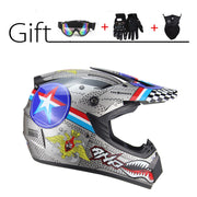 Off-Road Full Face Moto Helmet - Blue Force Sports