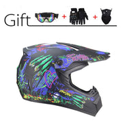 Off-Road Full Face Moto Helmet - Blue Force Sports