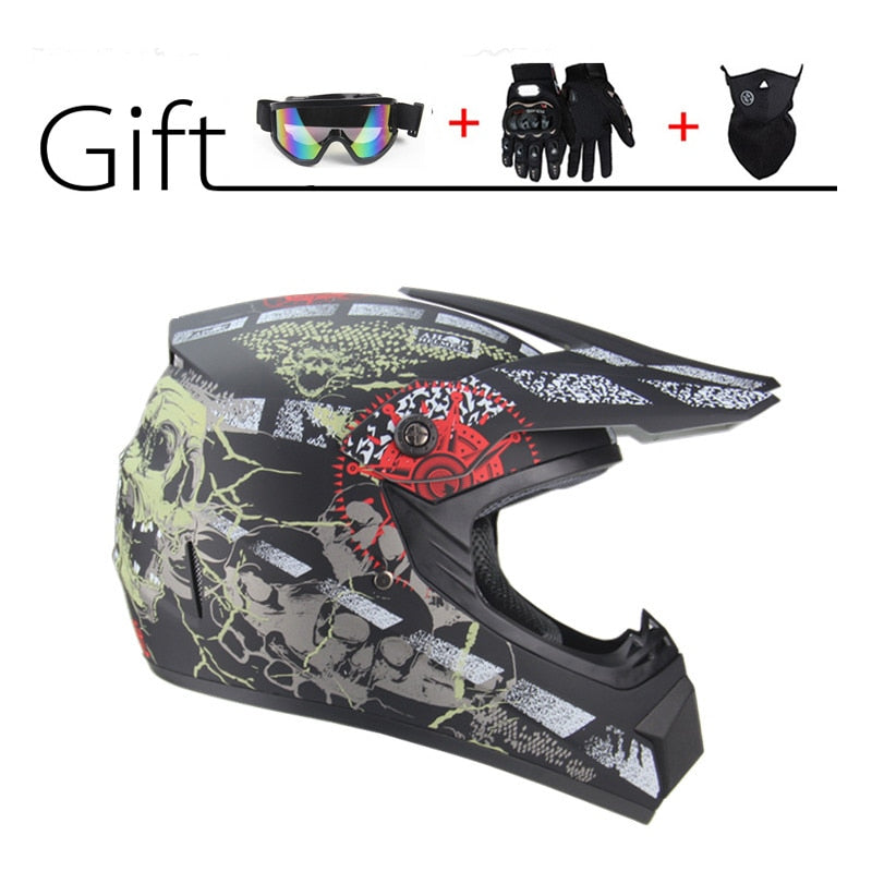 Off-Road Full Face Moto Helmet - Blue Force Sports