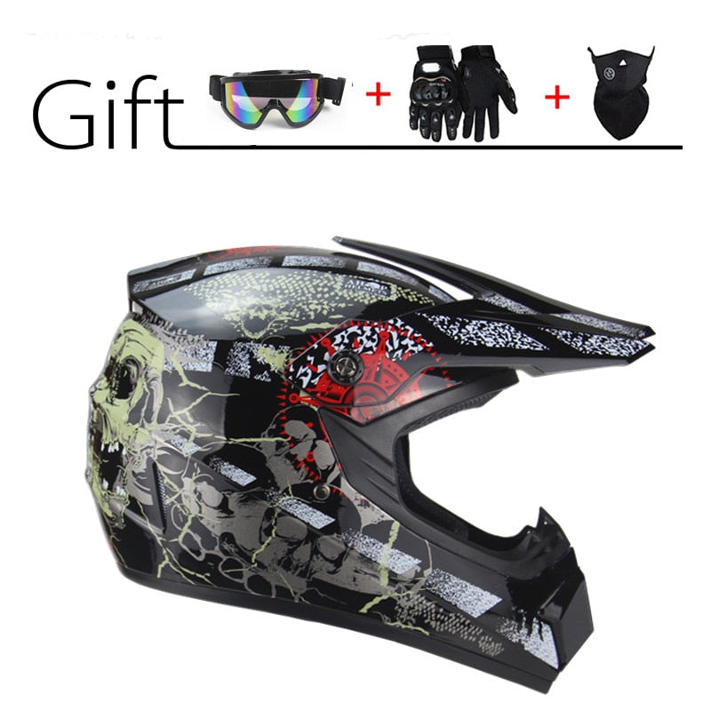 Off-Road Full Face Moto Helmet - Blue Force Sports