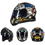 Motorcycle Racing Helmet - Blue Force Sports