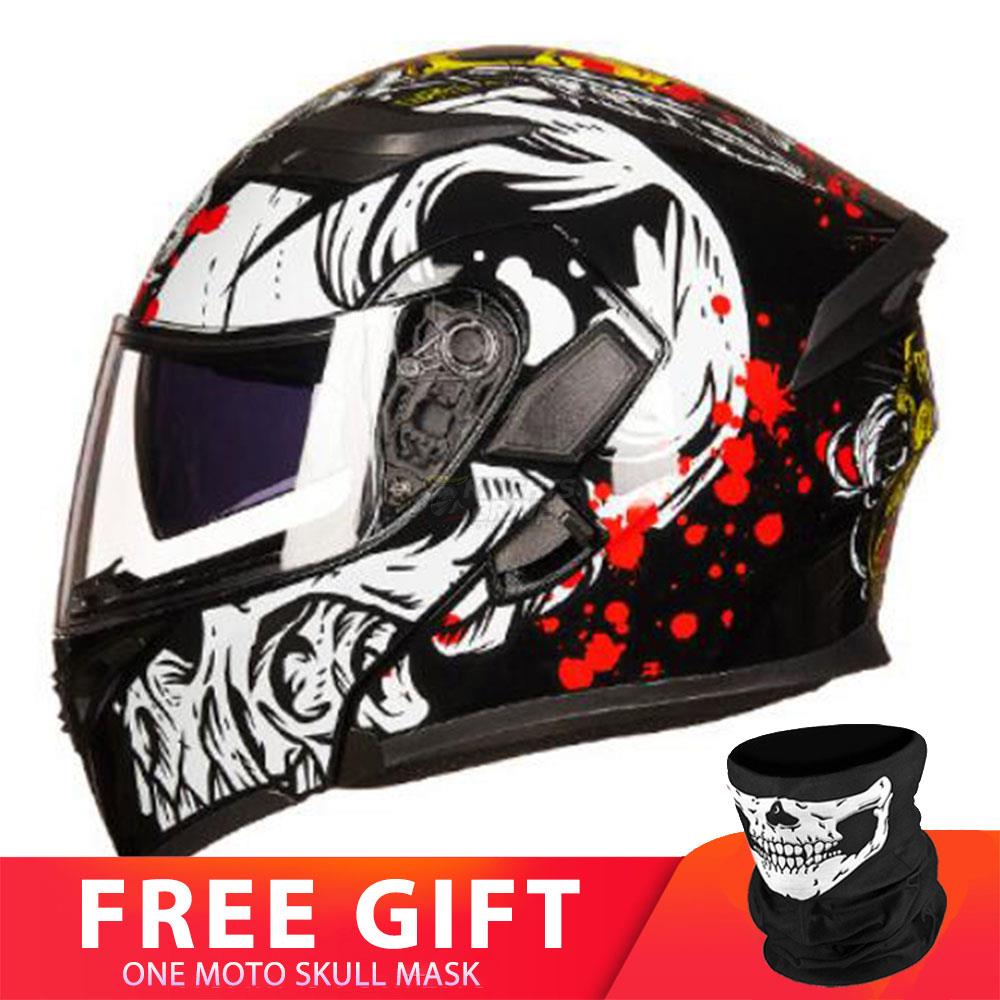 Motorcycle Racing Helmet - Blue Force Sports