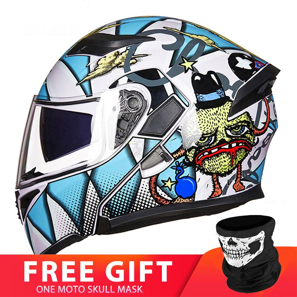 Motorcycle Racing Helmet - Blue Force Sports