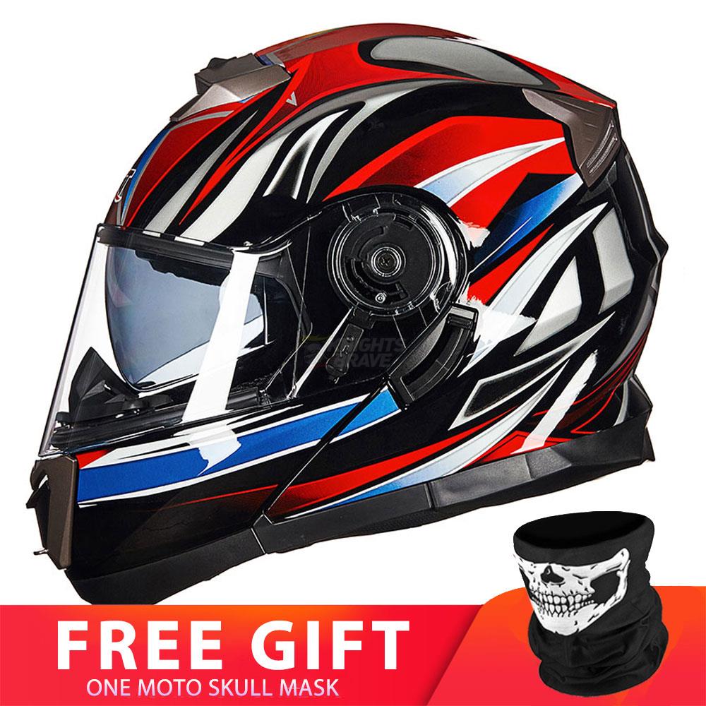 Motorcycle Racing Helmet - Blue Force Sports