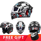 Motorcycle Racing Helmet - Blue Force Sports