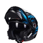 Flip Up Moto Helmet - Blue Force Sports