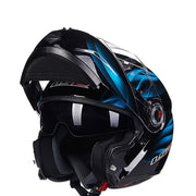 Flip Up Moto Helmet - Blue Force Sports