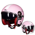 Retro Moto Helmet - Blue Force Sports
