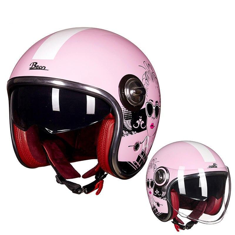 Retro Moto Helmet - Blue Force Sports