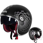 Retro Moto Helmet - Blue Force Sports