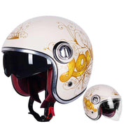 Retro Moto Helmet - Blue Force Sports