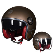 Retro Moto Helmet - Blue Force Sports