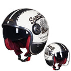 Retro Moto Helmet - Blue Force Sports