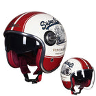 Retro Moto Helmet - Blue Force Sports