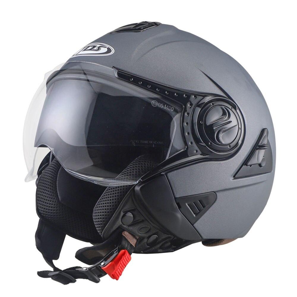 Motorcycle Double Lens Helmet - Blue Force Sports