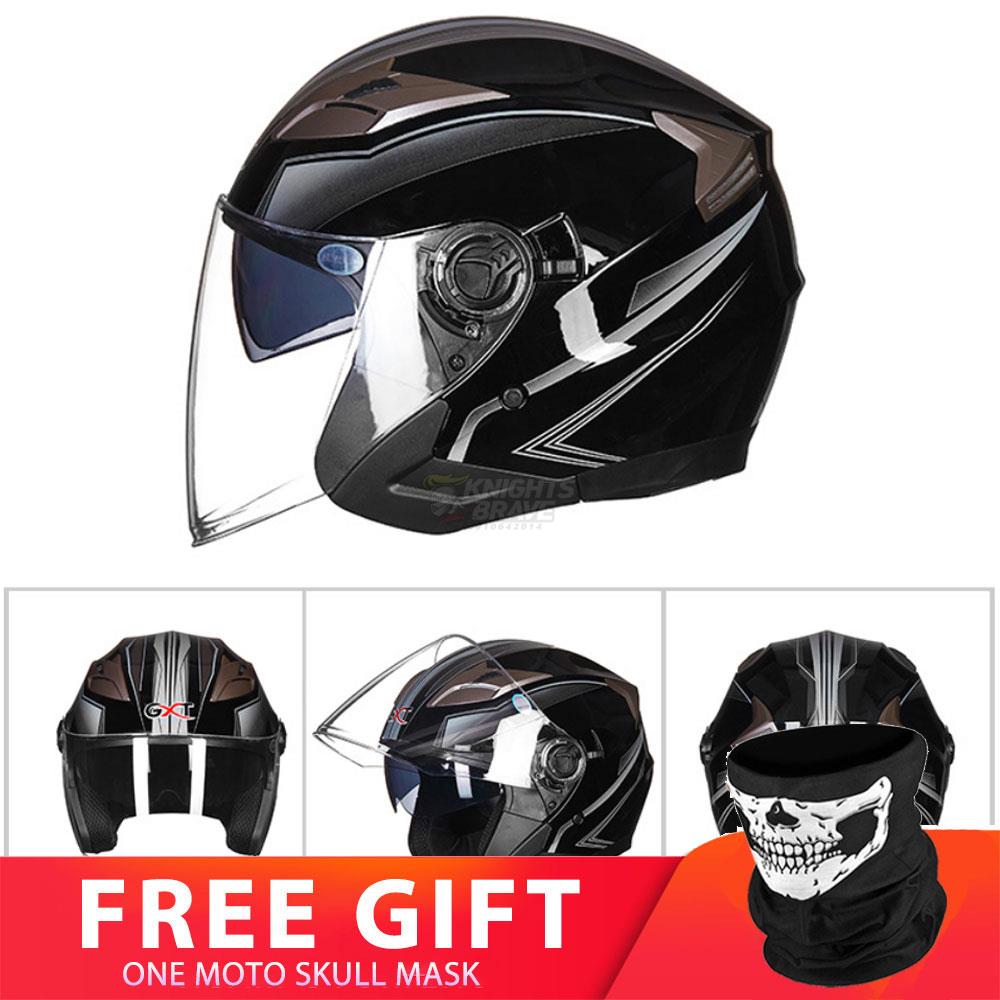 Motorcycle Double Lens Helmet - Blue Force Sports