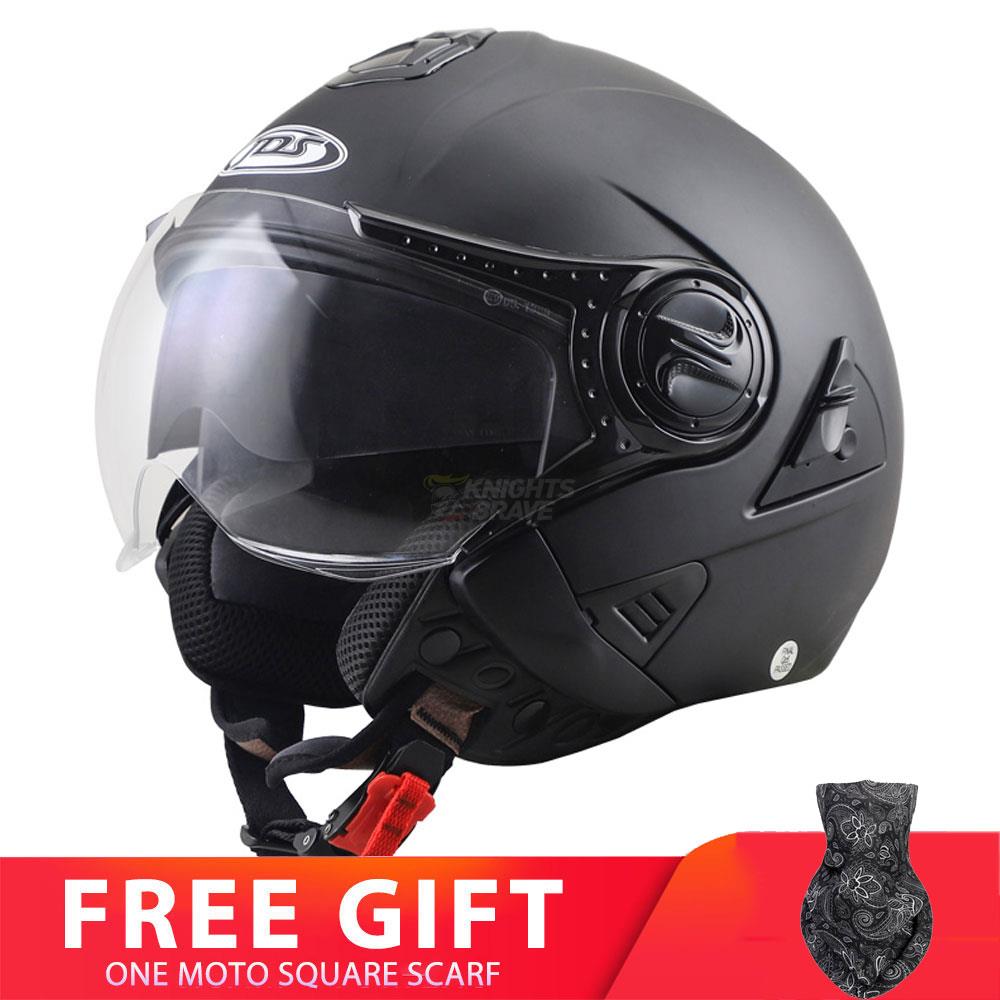 Motorcycle Double Lens Helmet - Blue Force Sports
