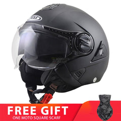 Motorcycle Double Lens Helmet - Blue Force Sports