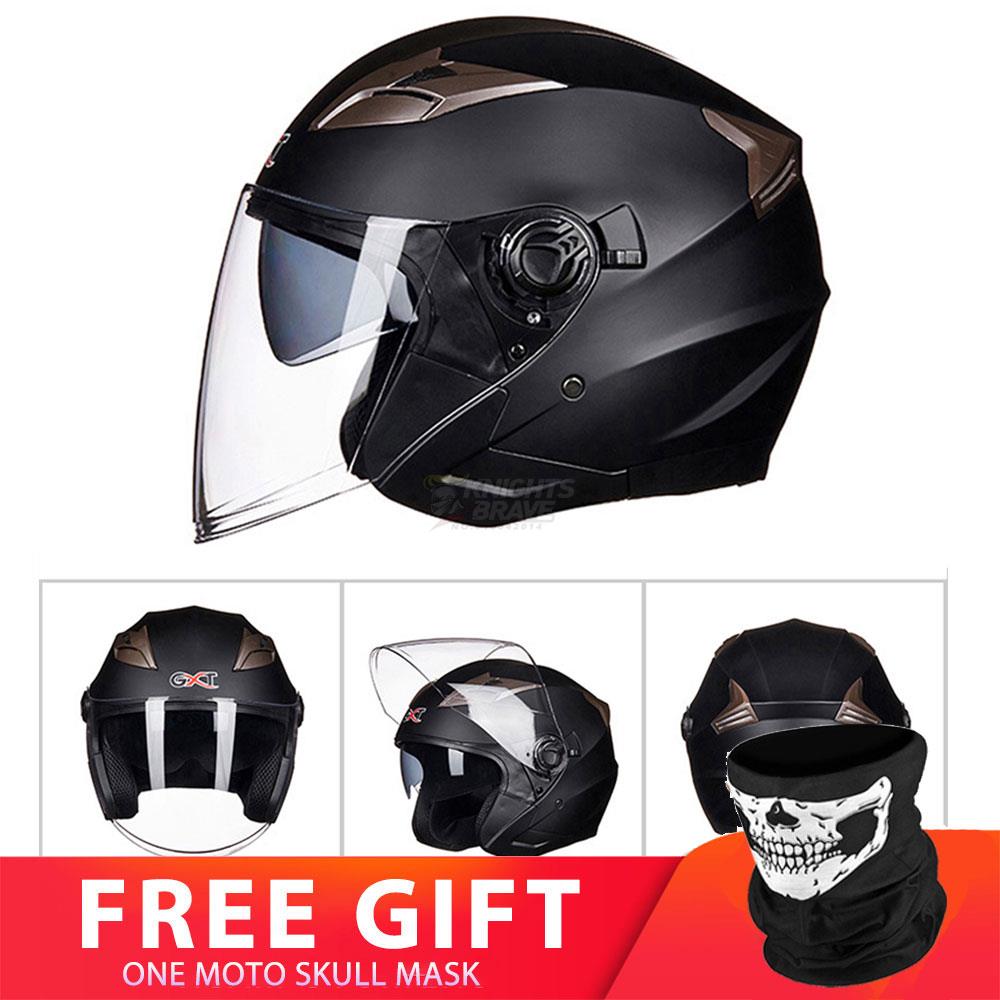 Motorcycle Double Lens Helmet - Blue Force Sports