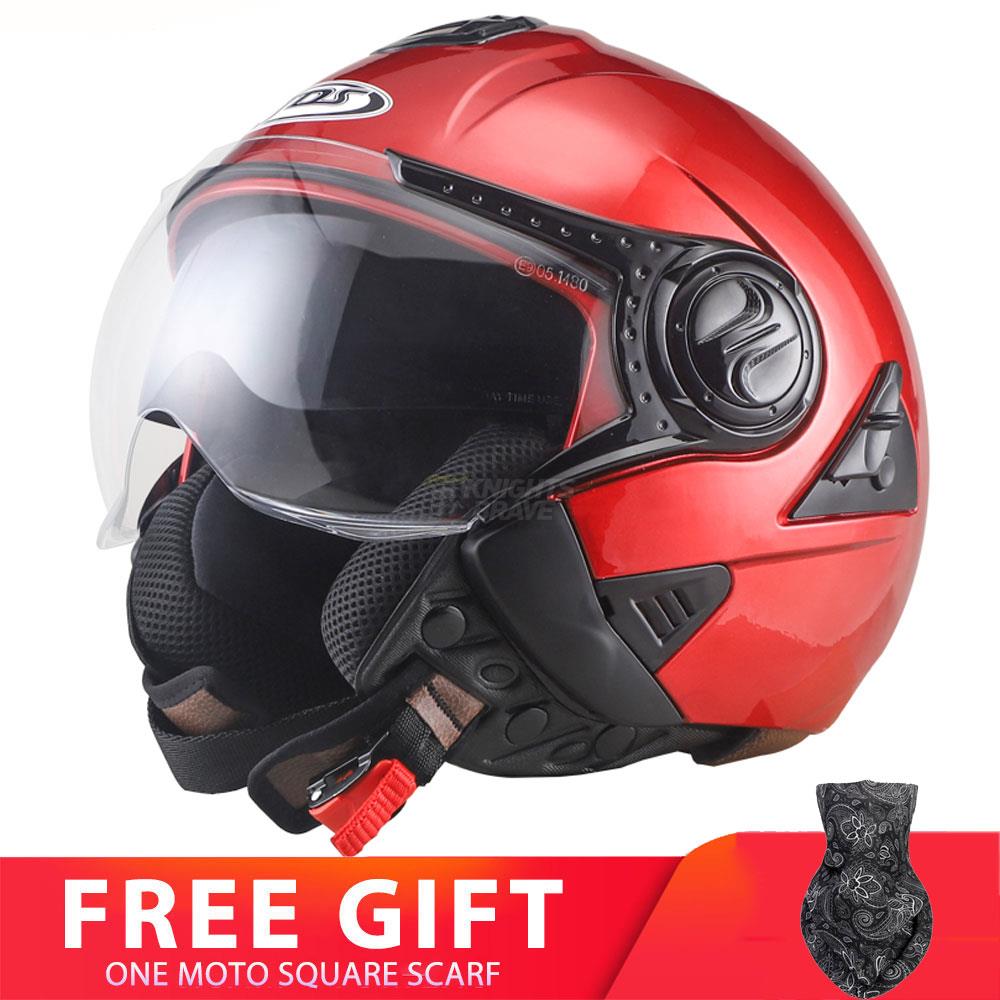 Motorcycle Double Lens Helmet - Blue Force Sports