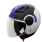 Half Face Moto Helmet - Blue Force Sports