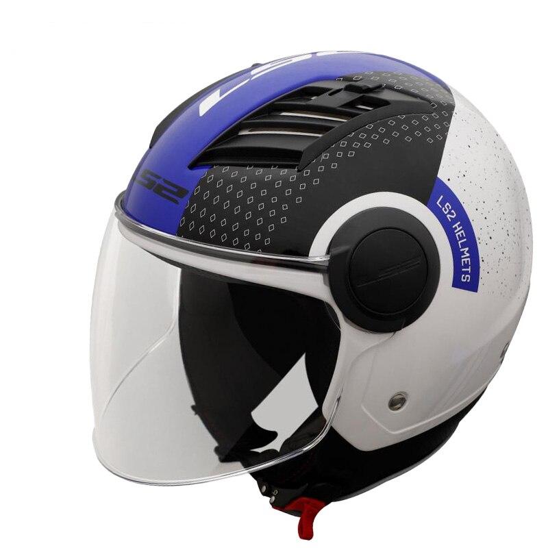 Half Face Moto Helmet - Blue Force Sports