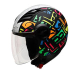 Half Face Moto Helmet - Blue Force Sports