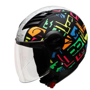 Half Face Moto Helmet - Blue Force Sports