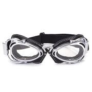 MTB Motorcycle Vintage Goggles - Blue Force Sports