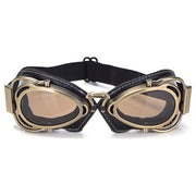 MTB Motorcycle Vintage Goggles - Blue Force Sports
