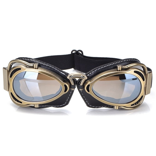 MTB Motorcycle Vintage Goggles - Blue Force Sports