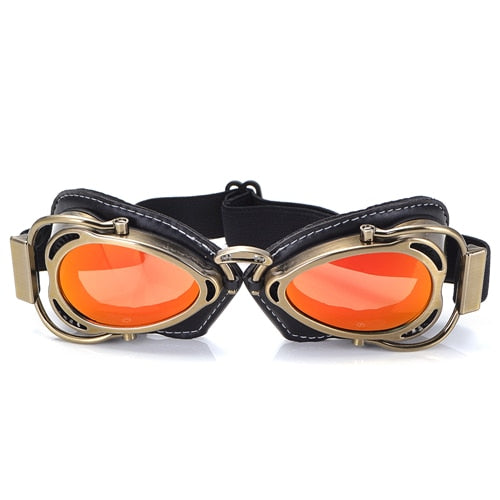 MTB Motorcycle Vintage Goggles - Blue Force Sports