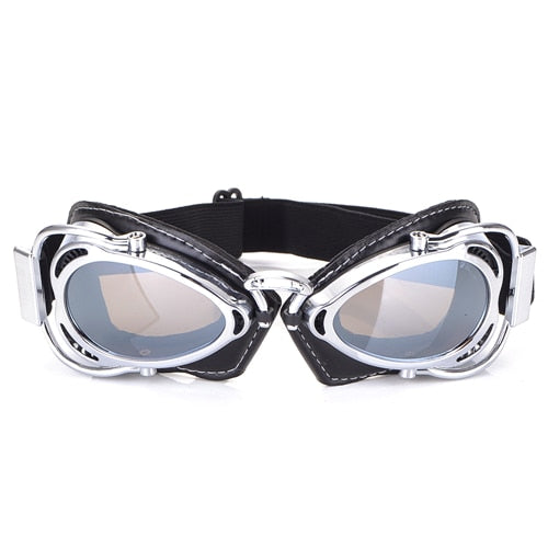 MTB Motorcycle Vintage Goggles - Blue Force Sports
