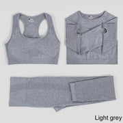 Elastic Seamless Yoga Set for Women - Blue Force Sports