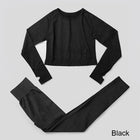 Elastic Seamless Yoga Set for Women - Blue Force Sports