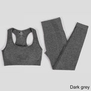 Elastic Seamless Yoga Set for Women - Blue Force Sports